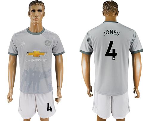 Manchester United #4 Jones Sec Away Soccer Club Jersey - Click Image to Close